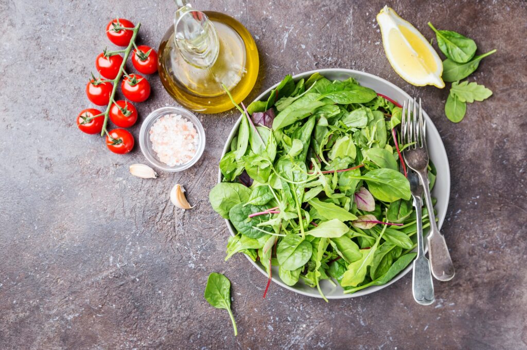 Fresh green salad